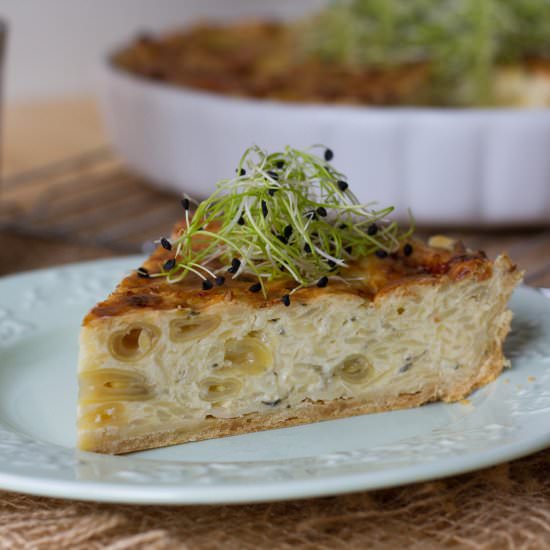 Potato and yellow beans quiche - Recipe photo by mecooks.com