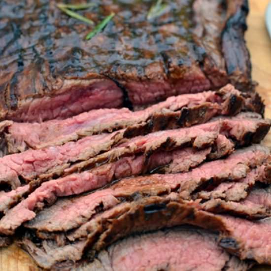 Balsamic Marinated Flank Steak - Recipe photo by DavidSomerville