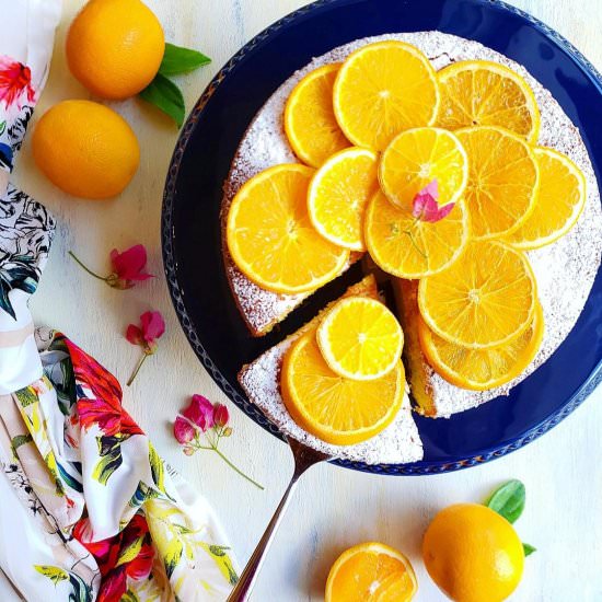 Cake with Oranges - Recipe photo by WhiskingWolf