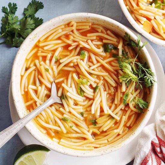 Sopa De Fideo (Mexican Fideo Soup) - Recipe photo by Muy Delish