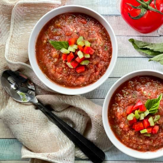 Spicy Watermelon Gazpacho - Recipe photo by asiancaucasian