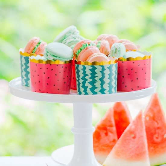 Watermelon Macarons - Recipe photo by House of Elyn Ryn