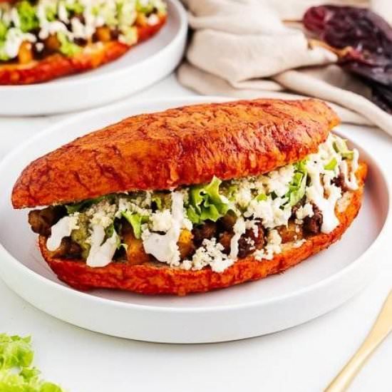 Pambazos - Recipe photo by brokebankvegan