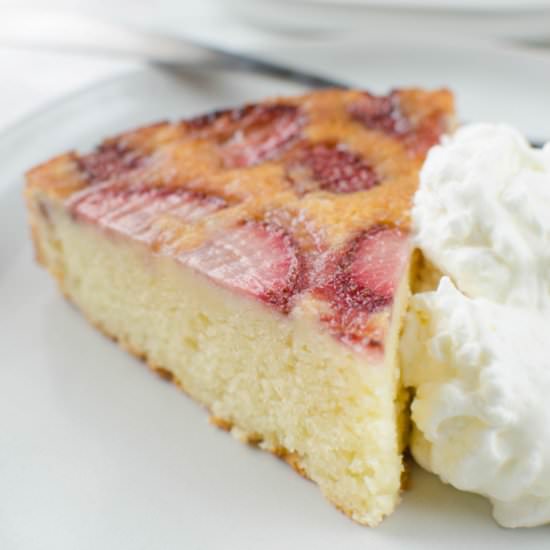 Strawberry Upside Down Ricotta Cake - Recipe photo by fakeginger