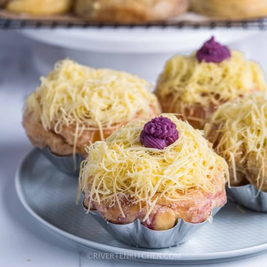 Ube Ensaymada and Munggo Bread - Recipe photo by Rivertenkitchen