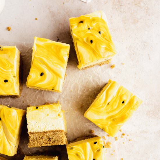 Passion Fruit Cheesecake No Bake - Recipe photo by FlouringKitchen
