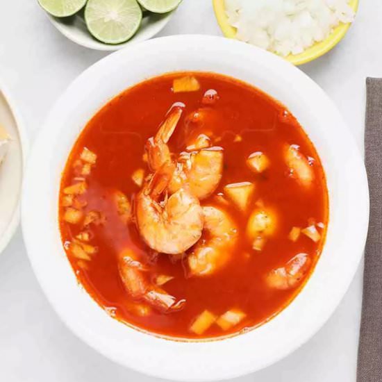 Caldo de Camarón - Recipe photo by MexicanFoodJournal