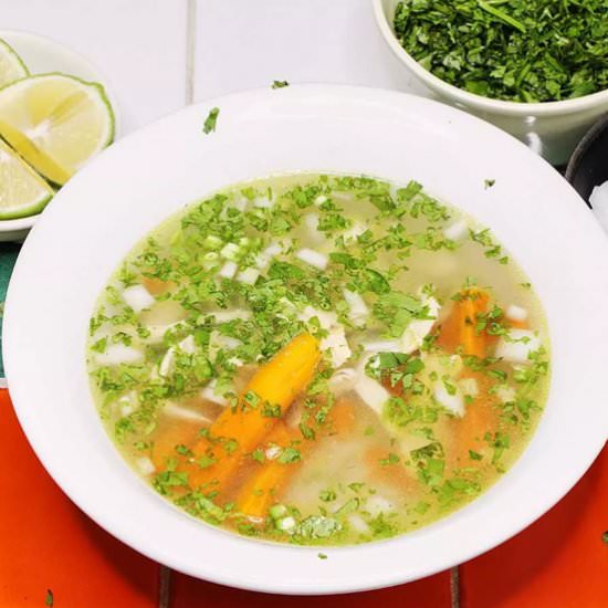 Mexican Chicken Soup - Recipe photo by MexicanFoodJournal