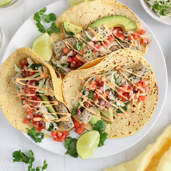 Vegan Fish Tacos - Recipe photo by plantbasedjess