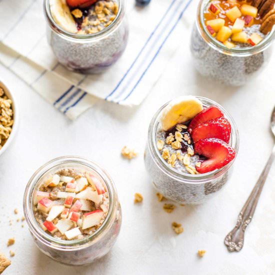 Overnight Chia Pudding - Recipe photo by Two Healthy Kitchens
