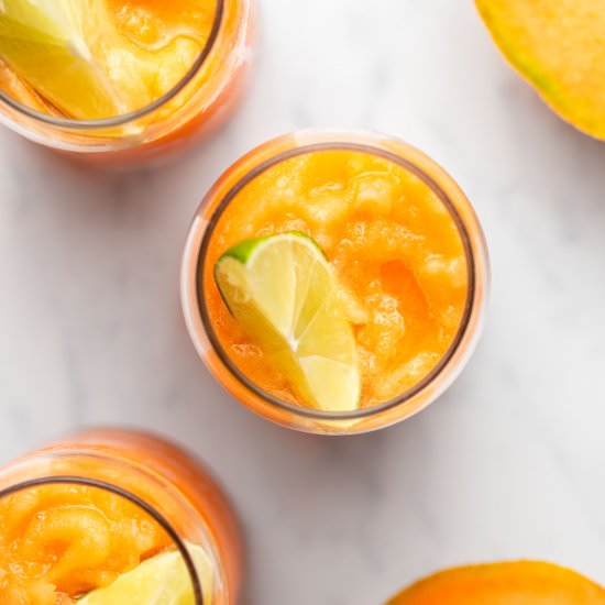 Cantaloupe Slushie Recipe - Recipe photo by from my bowl