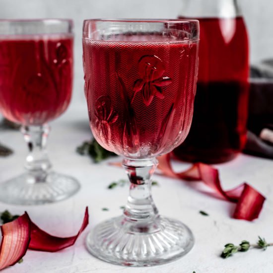 rhubarb infused vodka - Recipe photo by whisked away kitchen