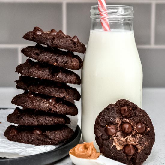 Peanut Butter Brookies - Recipe photo by fitandfull