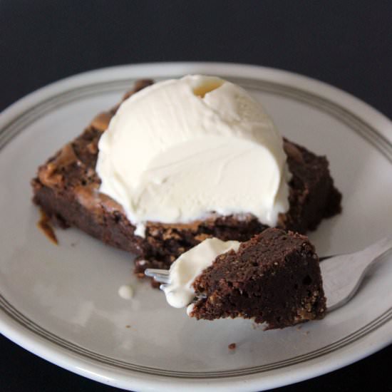 Moist Brownies w/ Almond Butter - Recipe photo by savorytosweetfood