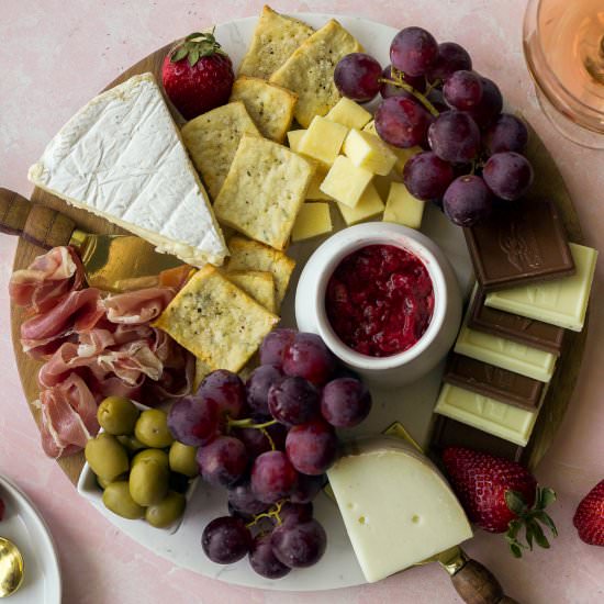 A Rosé-Themed Cheese Board - Recipe photo by onegirl_onekitchen