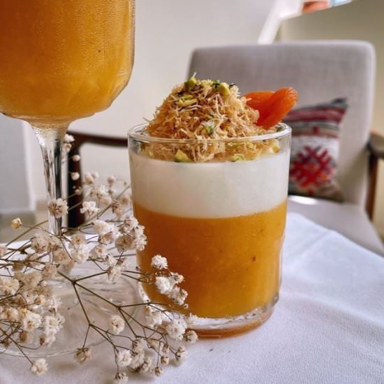 Apricot Fruit Leather Pudding - Recipe photo by butfirstchai