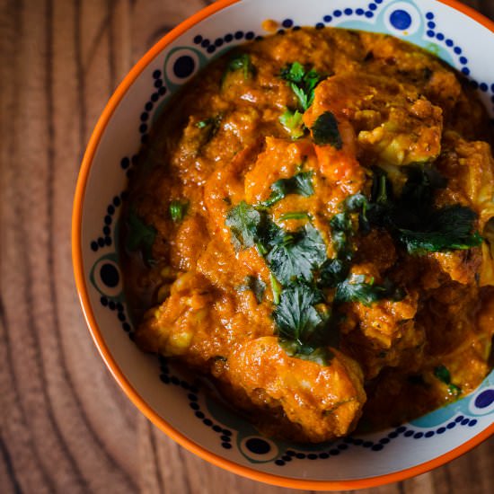 Creamy Prawn Curry - Recipe photo by tiffinandteaofficial