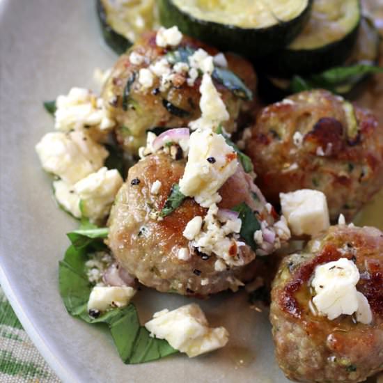 Chicken-Zucchini Meatballs - Recipe photo by Food Gal