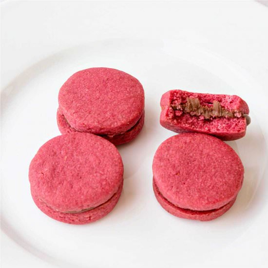 Raspberry Shortbread Cookies - Recipe photo by onlinepastrychef