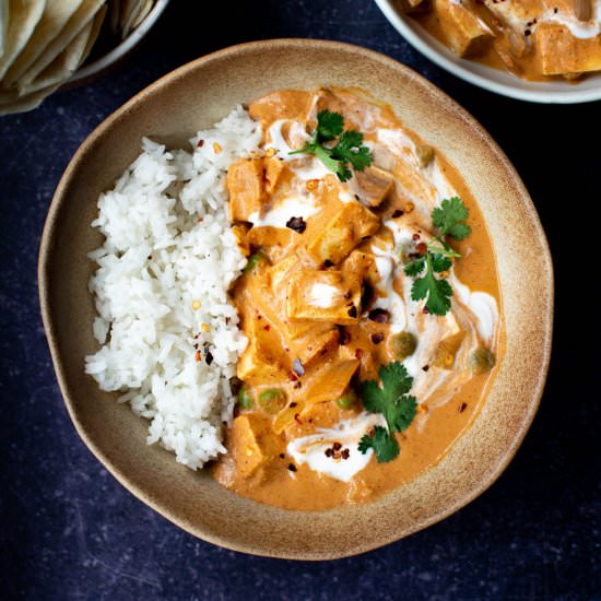 Vegan Butter Chicken - Recipe photo by veganpunks