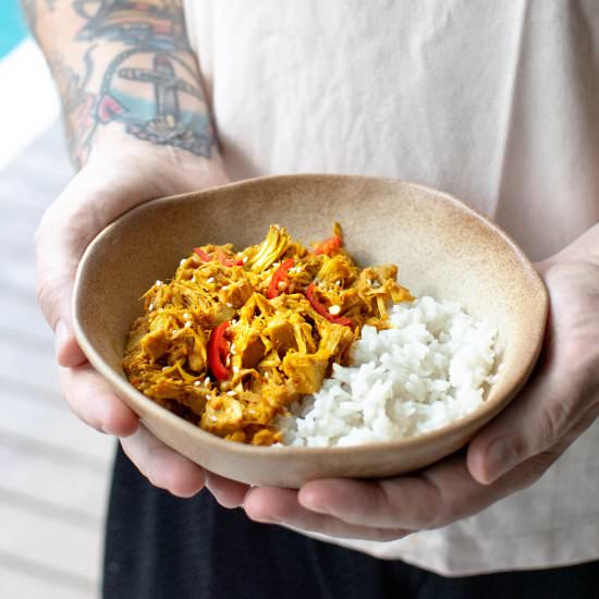 Easy Indonesian Jackfruit Rendang - Recipe photo by veganpunks