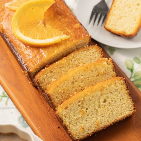Keto Pound Cake with Orange Glaze - Recipe photo by debsdailydish