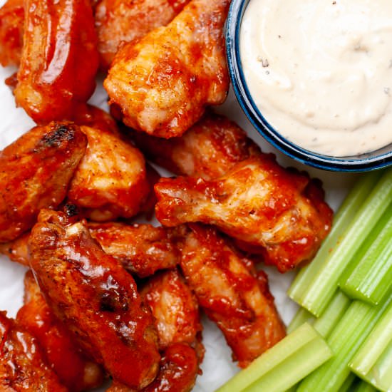 Grilled Sticky Chicken Wings - Recipe photo by KeyToMyLime