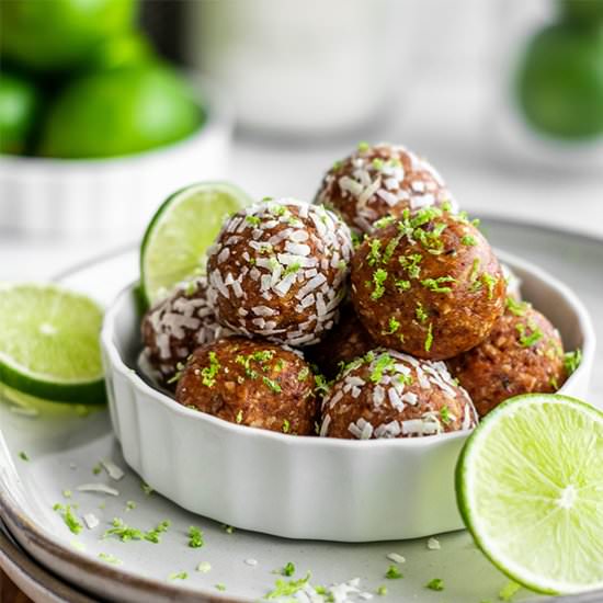 Key Lime Pie Energy Balls - Recipe photo by FoodborneWellness