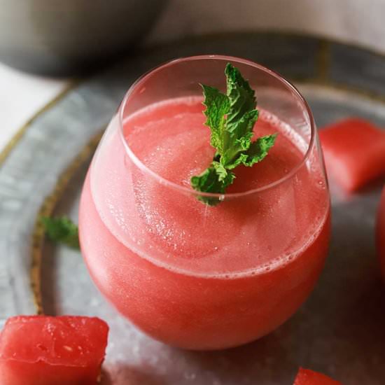 Watermelon Mint Frosé - Recipe photo by The HoneyBee