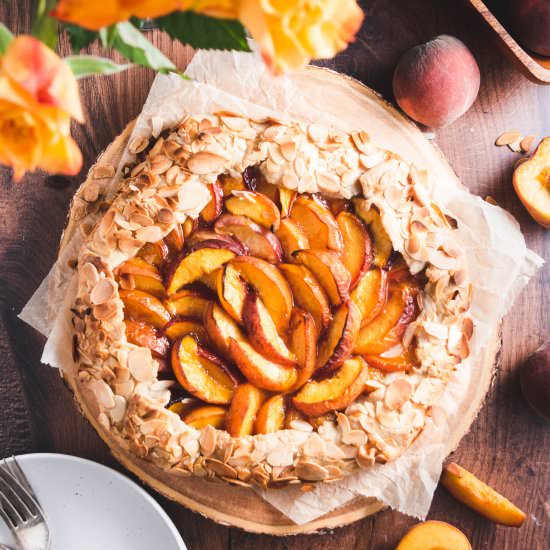 Amaretto Peach Almond Galette - Recipe photo by Cakes By Chichi