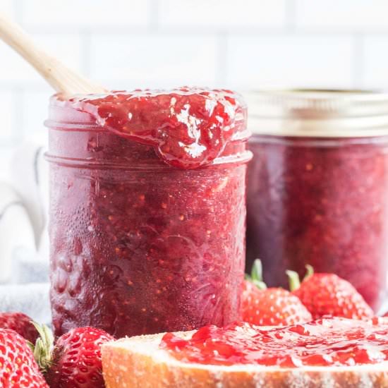 Instant Pot Strawberry Jam - Recipe photo by Thebustedoven