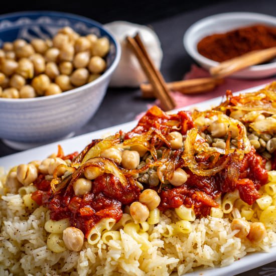 Koshari, the National Dish of Egypt - Recipe photo by GradFood