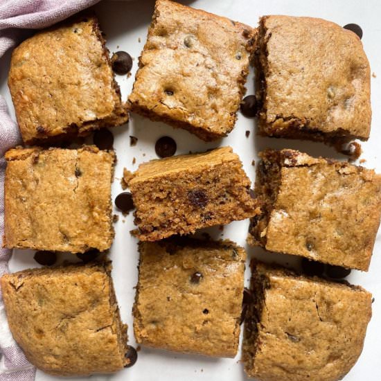 Almond Butter Banana Bread Bars - Recipe photo by frozen_bananas_