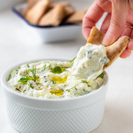 Classic Greek Tzatziki - Recipe photo by garlic and zest