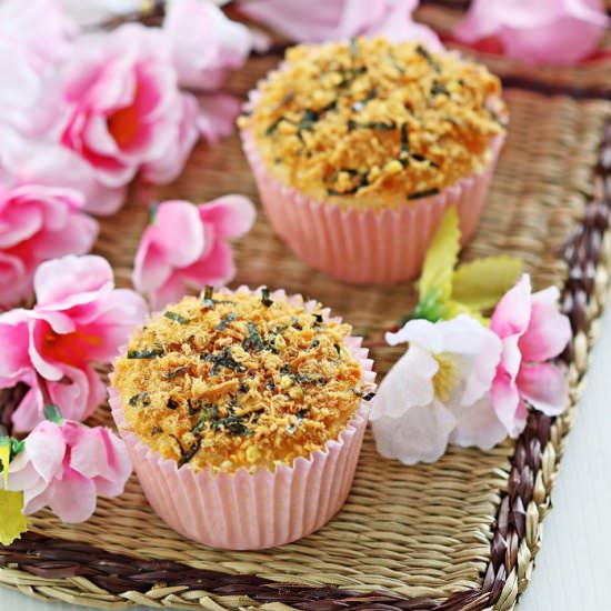 Meat Floss Cupcakes - Recipe photo by Anncoo