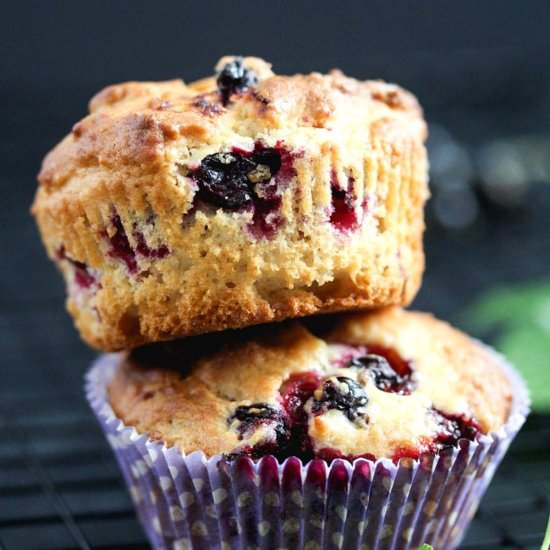 Black Currant Muffins - Recipe photo by adinutza