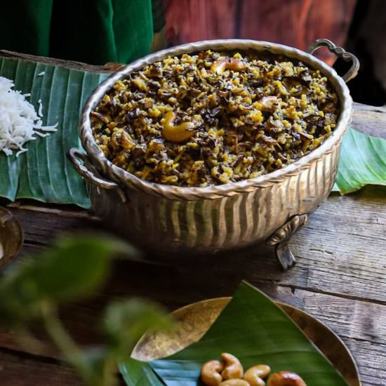 Chhal Mocha/Rice with banana flower - Recipe photo by TheEpicureanfeast