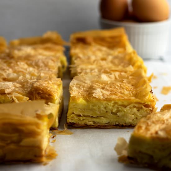 Gibanica – Serbian Cheese Pie - Recipe photo by CookhouseDiary