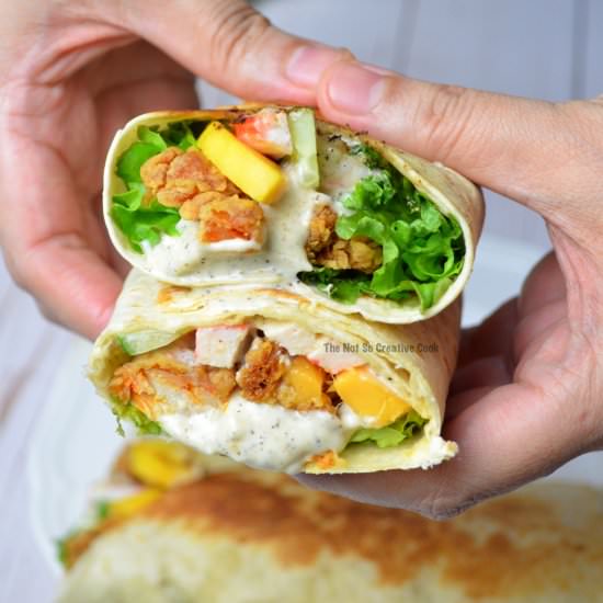 CALIFORNIA MAKI CHICKEN TWISTER - Recipe photo by thenotsocreativecook