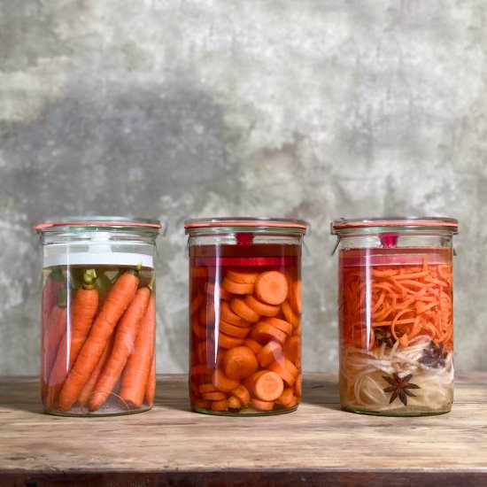 Fermented carrots – Three ways - Recipe photo by Voluntarily Popped Pomegranate