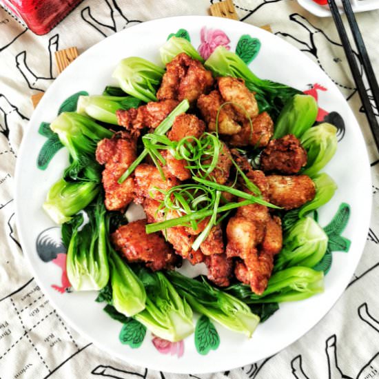 Fried pork belly Hakka style - Recipe photo by Taste of Asian Food