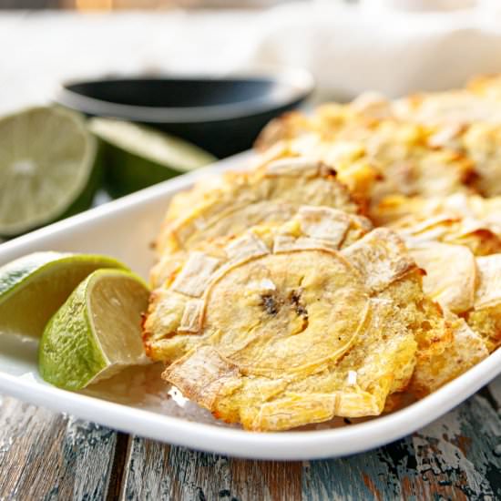 Air Fryer Tostones – Fried Plantain - Recipe photo by GoodieGodmother