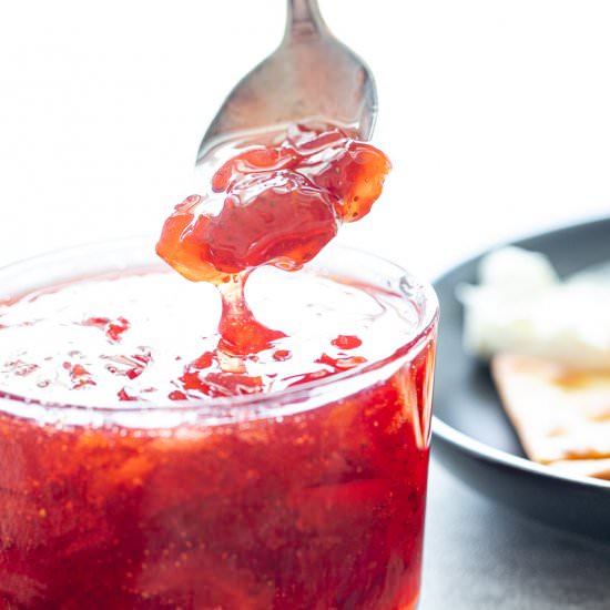 Strawberry Habanero Jam - Recipe photo by Aredspatula