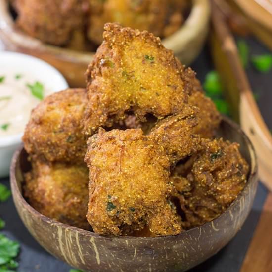 Crab Cake Hushpuppies - Recipe photo by spicedblog
