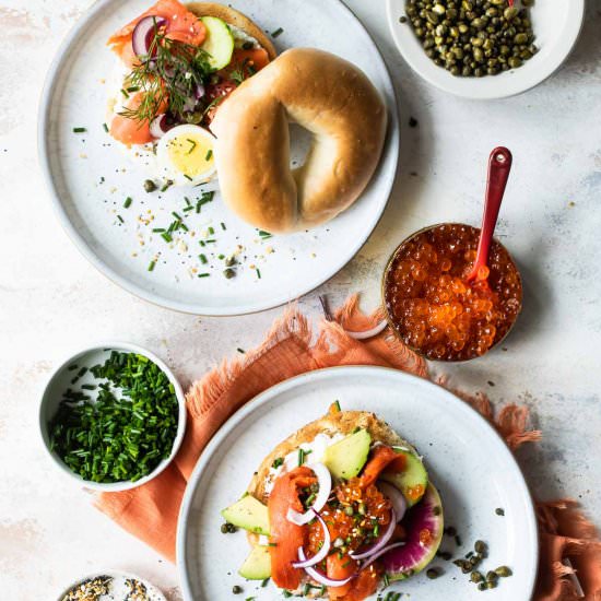 Bagel Bar - Recipe photo by culinaryhill