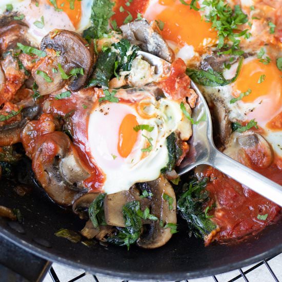 Mushroom And Egg Breakfast - Recipe photo by Healthy Life Trainer