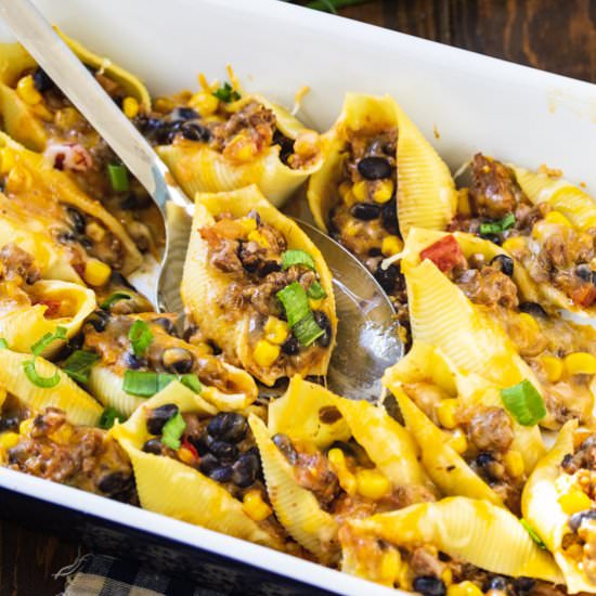 Taco Stuffed Shells - Recipe photo by spicysouthernkitchen