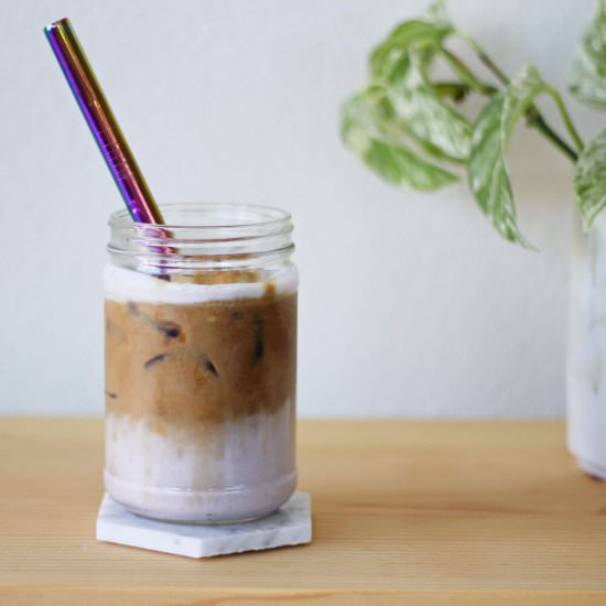 Iced Taro Latte - Recipe photo by deliciousnotgorg