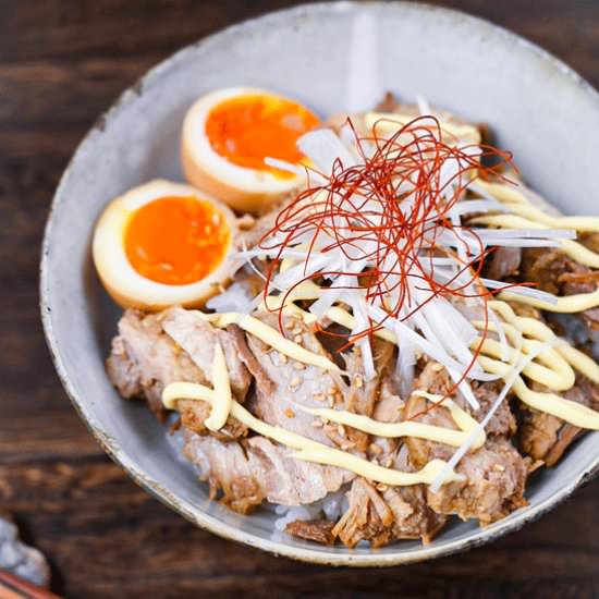Japanese Chashu Donburi - Recipe photo by Sudachi Recipes