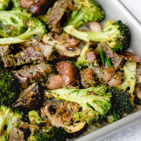 Sheet Pan Beef & Broccoli - Recipe photo by healmedelicious